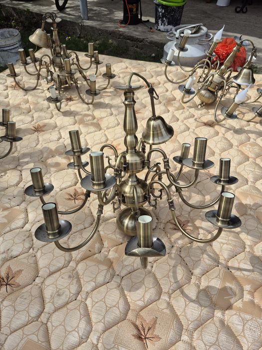 Люстры латуневые