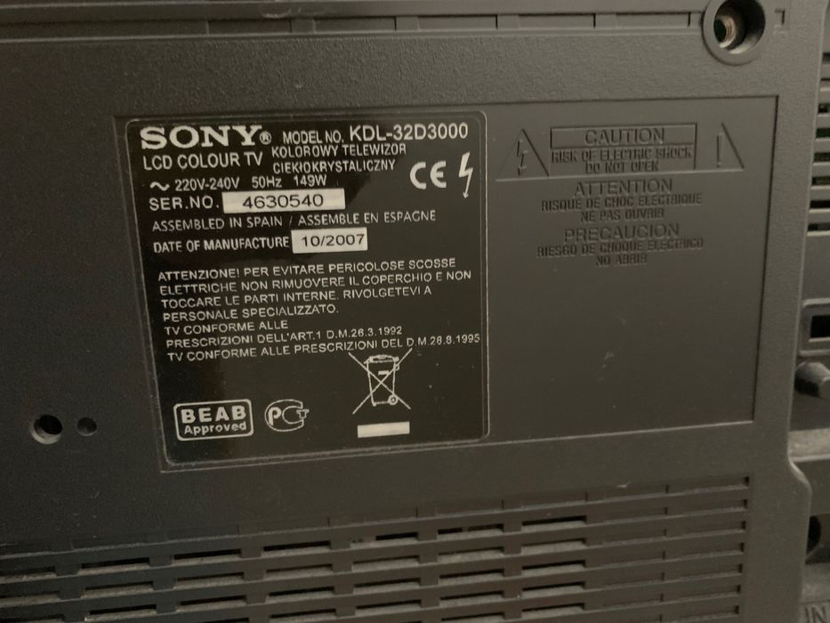 Телевизор Sony KDL-32D3000