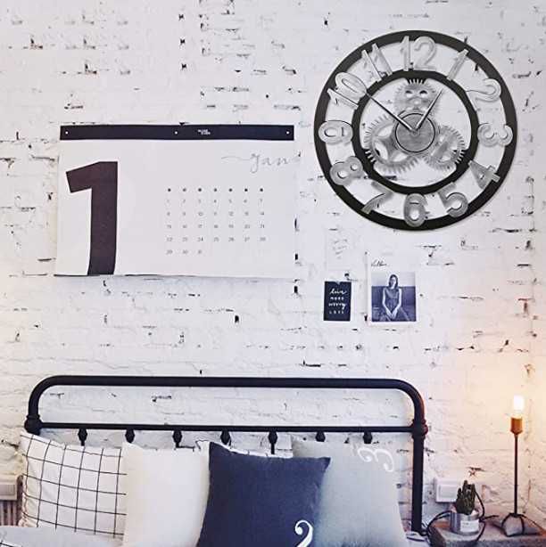 Cтенен часовник ENCOFT 3D в индустриален стил