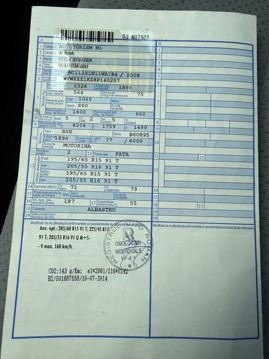 Vw golf de vanzare