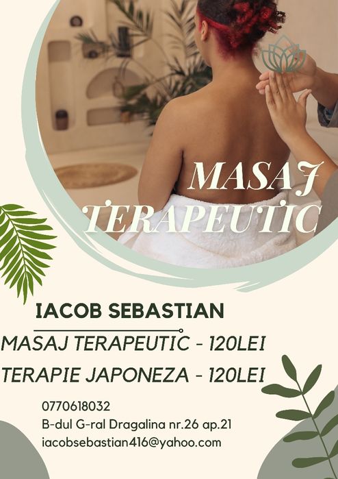 Masaj terapeutic, relaxant și Yumeiho