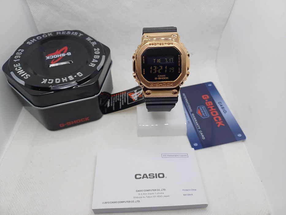 Ceas Casio Barbat, dama, unisex  g shock gm s5600pg BLACK-ROZE Nou,Garantie. 2ANI