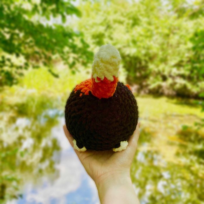 Jucarie crosetata amigurumi pisica calico 21 cm handmade