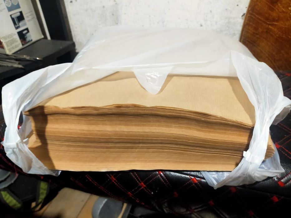 Упаковка, бумага крафт, для бургеров 30×30