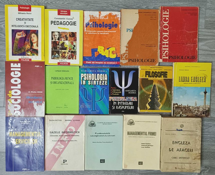 Manuale de psihologie, dicționare, marcheting,
