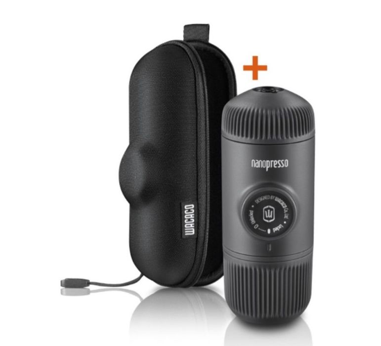 Преносима кафемашина Wacaco - Nanopresso Classic + калъф, черна