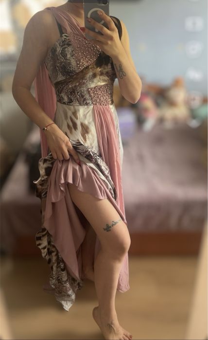 Бална рокля сатен дълга