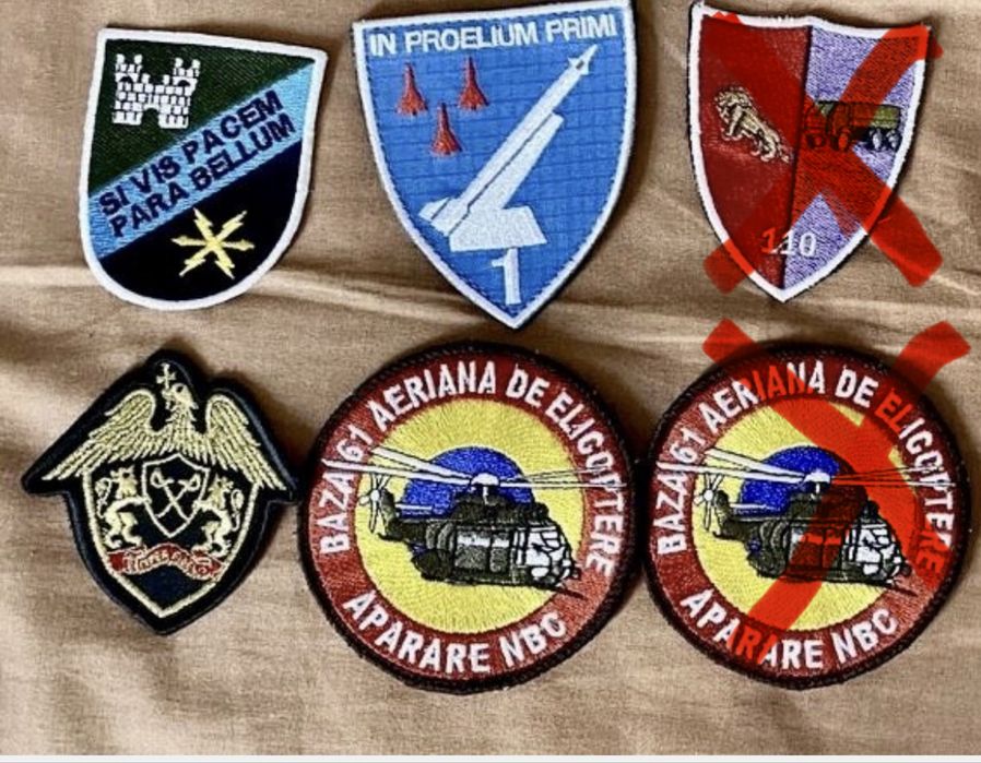 Embleme ecusoane militare de aviatie  artilerie,auto jandarmerie