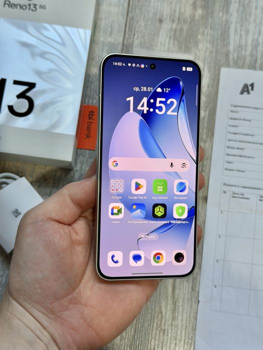 Oppo Reno 13 5G  256 GB 12+12 GB Ram Dual Sim Като Нов Гаранционен