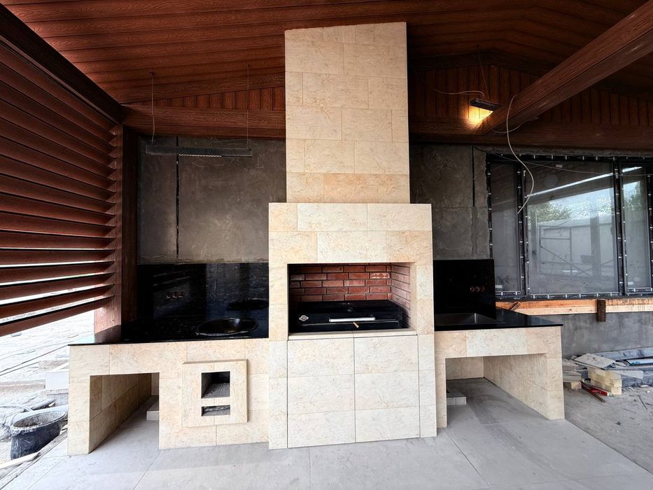 Строим Летняя кухня. Камин. Очаги.