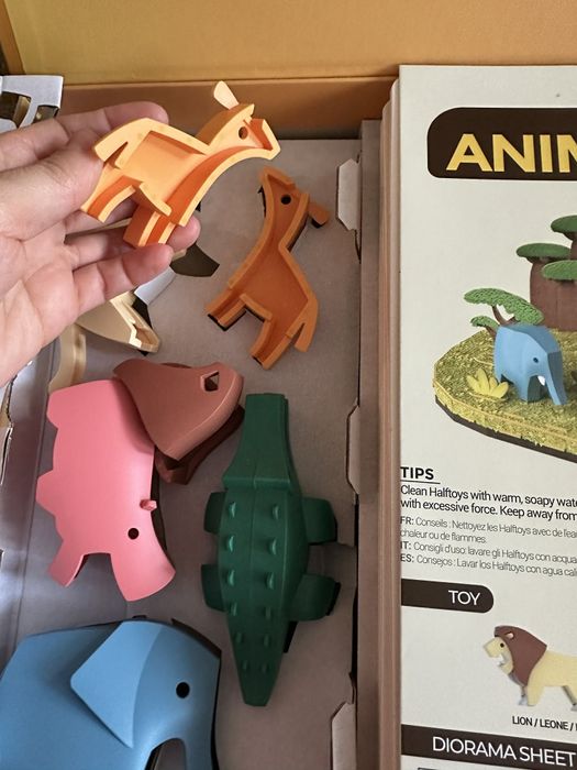 Комплект фигурки HalfToys, 5 магнитни животни