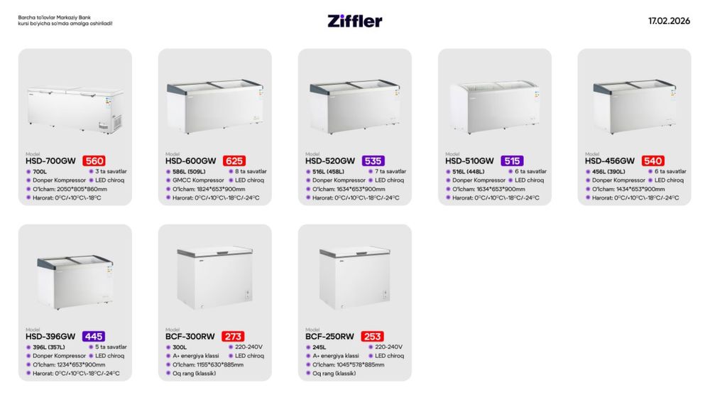 ZIFFLER xolodilnik, morozilnik