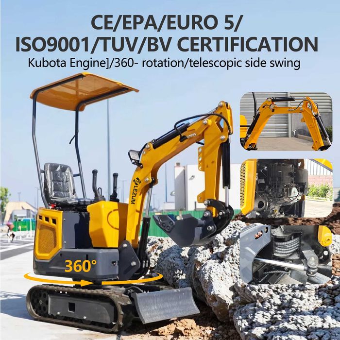 LEZUM DY10 Mini excavator chinezesc de vânzare, preț super mic