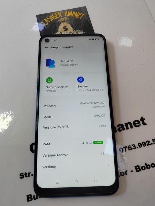 Oppo A53, Magazin Cashgen