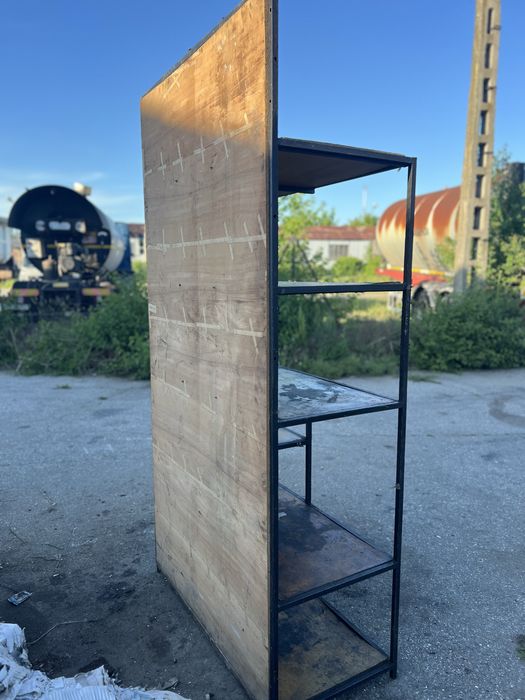 Raft metalic cu polite, industrial