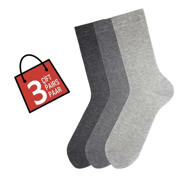 Органични мъжки 3 чифта класически чорапи