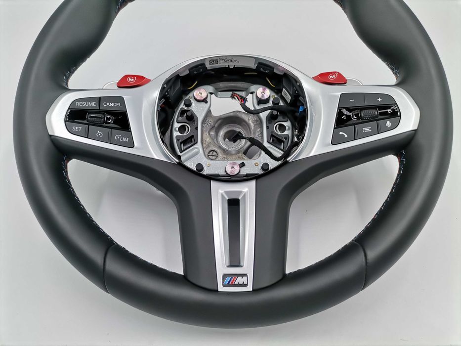 M Sport Черен Спортен Волан BMW X5M X6M M5 F90 M8 F91 F92 F93 F95 F96