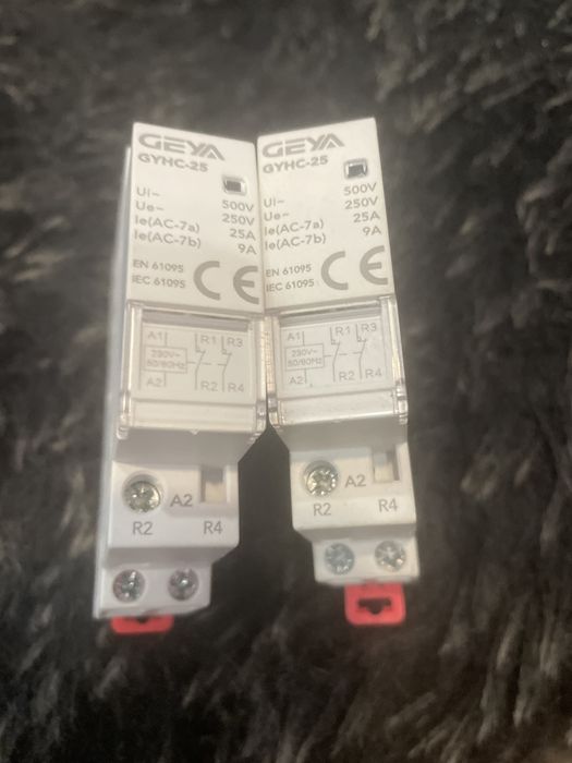 Contactor modular 2P, 25A,  2 no, 230v