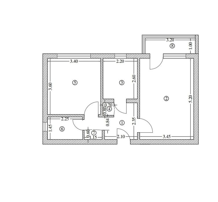 Apartament 2 camere, decomandat, centrala proprie (ID:T524)