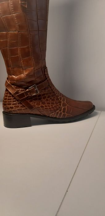 Cizme damă piele crocodil  (7 1/2)