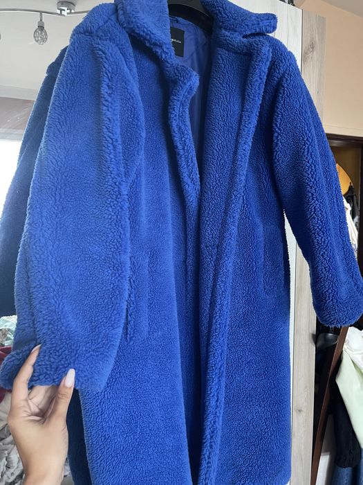 Зимно палто в турско синьо