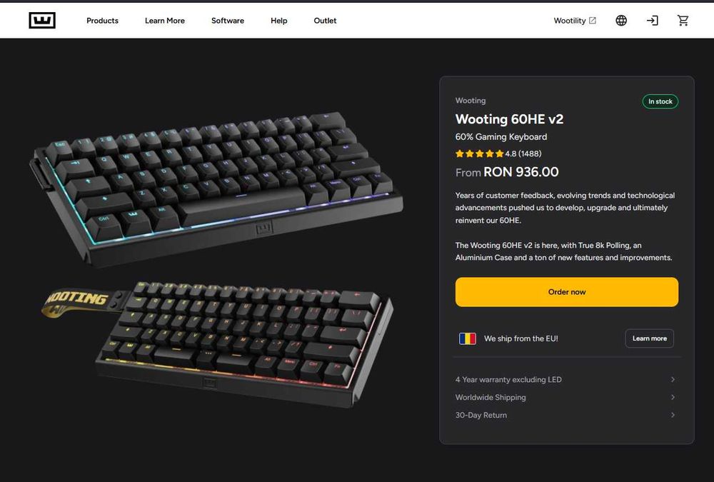 Tastatura Gaming Madlions MAD68HE - Taste Magnetice - Clona Wooting 60HE