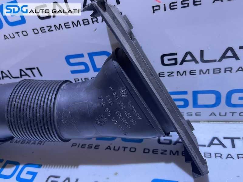 Tub Conducta Ghidaj Admisie Carcasa Filtru Aer VW Golf 5 1.4 BUD 2004 - 2008 Cod 1K0129618BD 1K0129609D [LR2498]