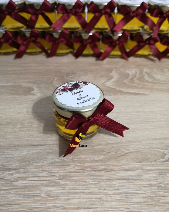 Marturii dulci cu miere pentru nunta si botez