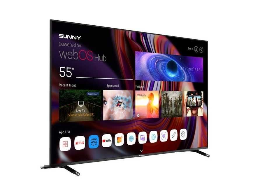 Телевизор Sunny 55” 4K UHD SN55FIL252-0276, Smart, WebOS, Frameless