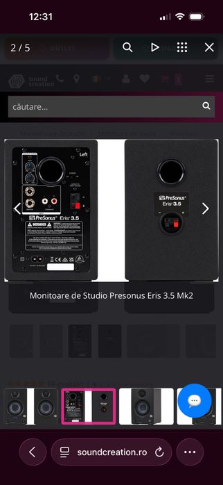 Boxe studio Presonus eris 3.5