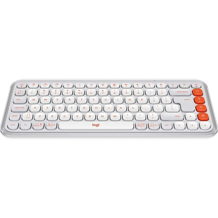 Tastatura Wireless LOGITECH Pop Icon, Bluetooth, alb