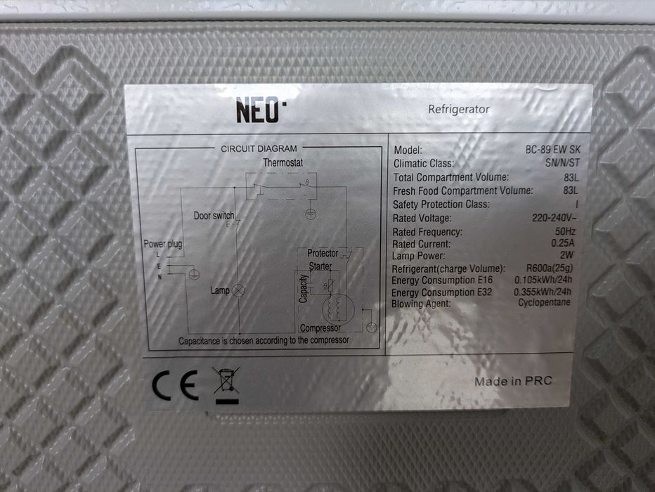 Хладилник NEO BC-89 EW SK