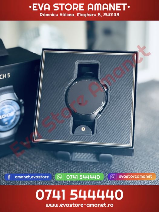 Smartwatch HUAWEI Watch 5 Black 46mm RTS-AL00 Fluoroelastomer Strap