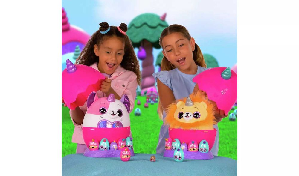 Плюшена играчка Рейнбоукорнс Голямо яйце с 20 изненади Rainbocorns