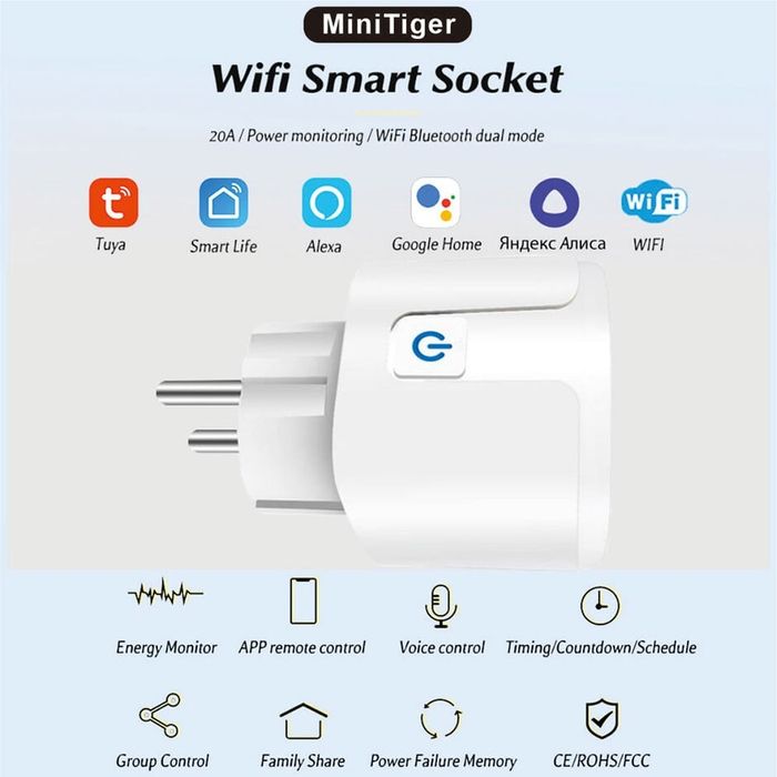 Priză Smart WiFi 20A