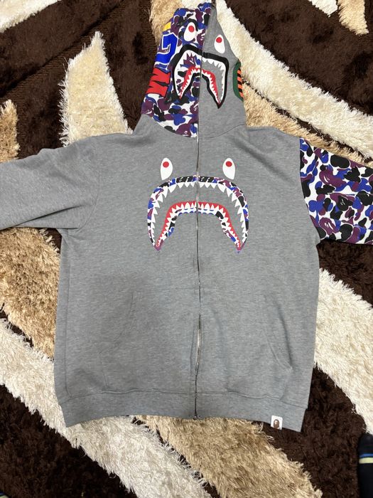 Vand bape full zip grey