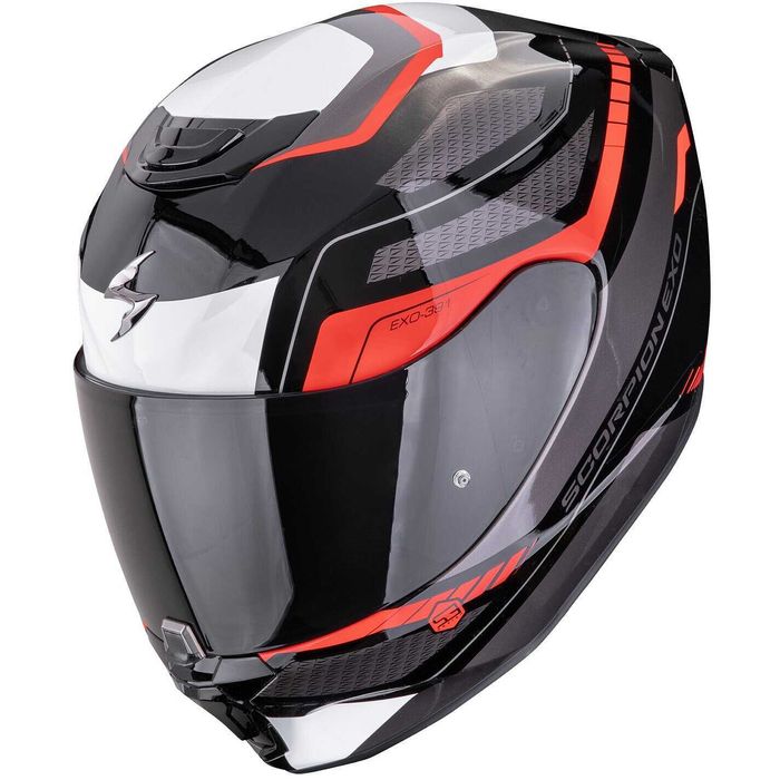 Намаление Мото Каска SCORPION EXO-391 Clutter Black Red