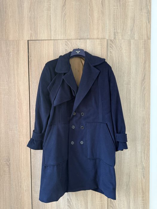 Palton lana navy