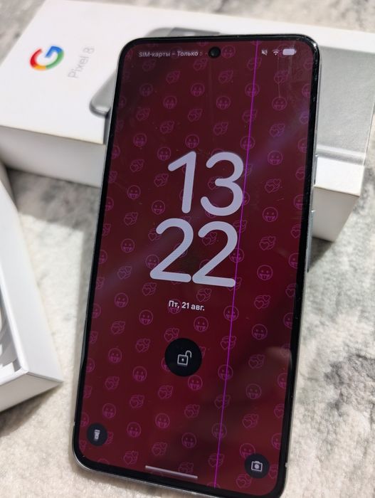 Pixel 8 с полосой на экране
