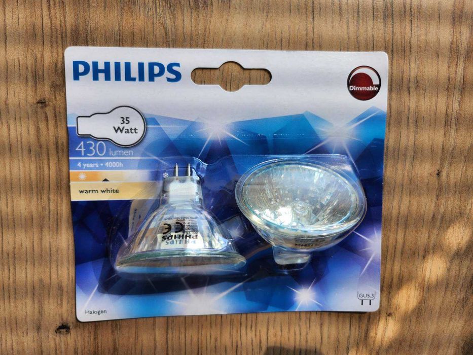 К-кт от 2 димируеми крушки, Philips HALOGEN GU5.3 /35W/ 12V 3000K