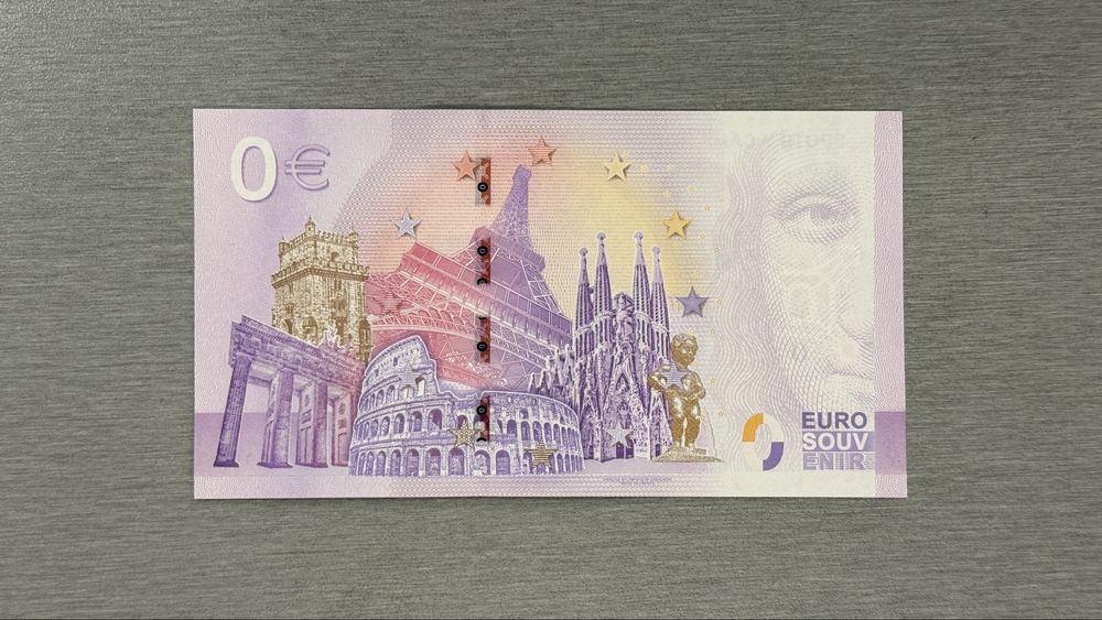 Барселона Spotify Camp Nou 0 нула еврова банкнота с уникален номер