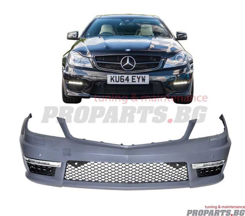 AMG фейслифт предна броня за Mercedes-Benz C-class 06-12 W204