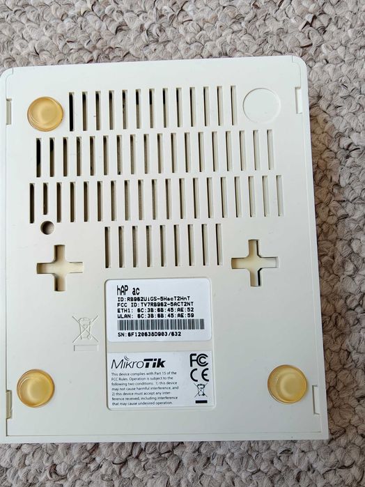 Router Wireless MikroTik hAP AC RB962UiGS