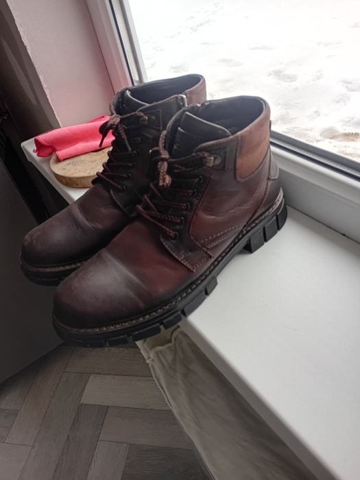Зимние ботинки натуральная кожа