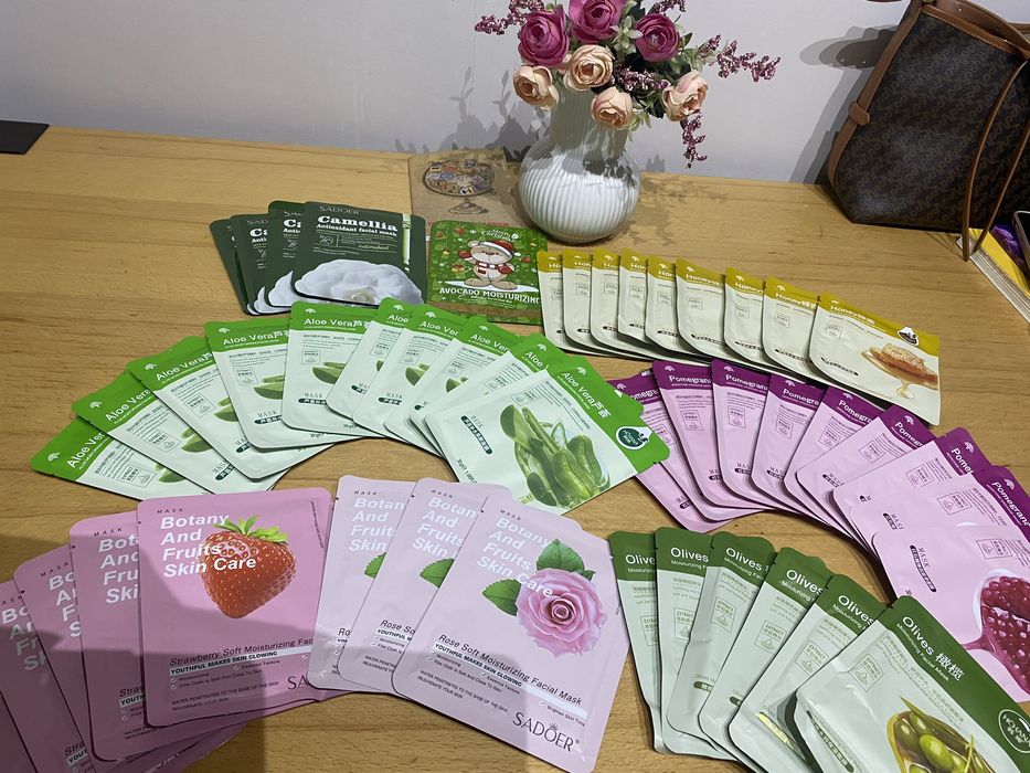 Тканевая маска для лица по 150 тг/ед