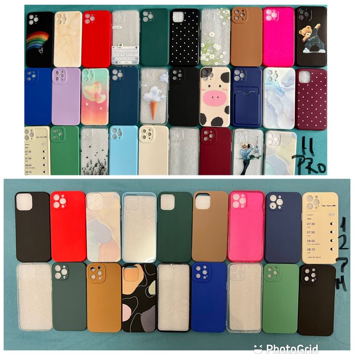 husa iPhone 11 12 13 14 15 16 17 cu protecție camere toate versiunile