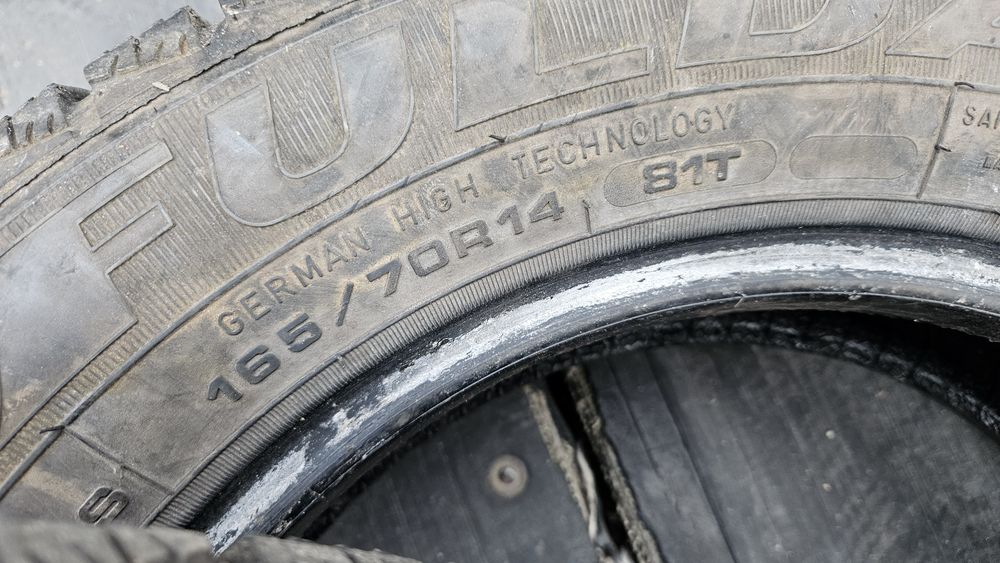 2бр гуми 165 70 14 фулда