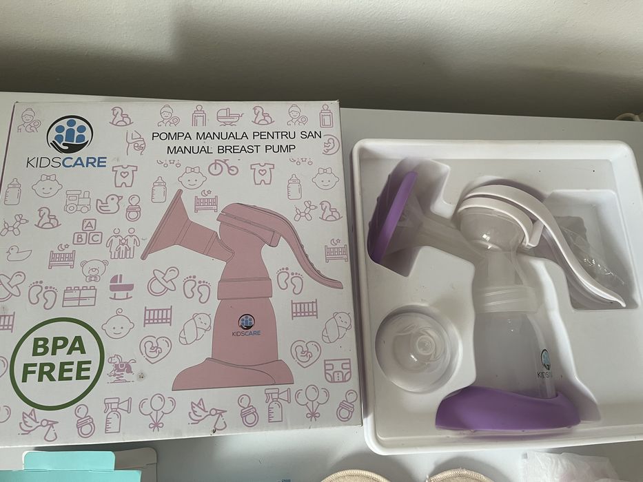 Pompa de san manuala+tampoane san si pungi stocare lapte