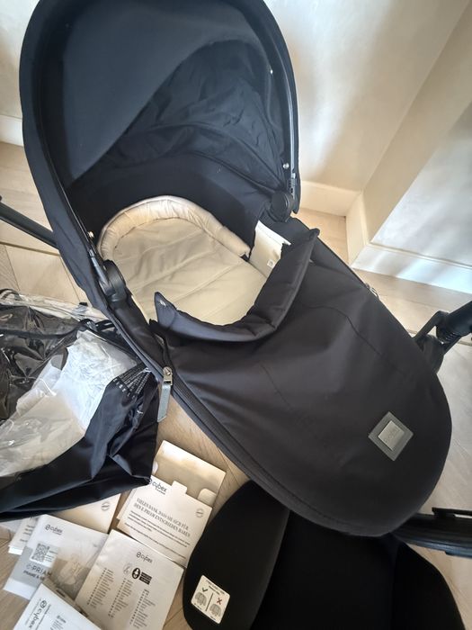Set complet Cybex Epriam Sepia Black Matt Black - landou,scaun sport,scaun auto