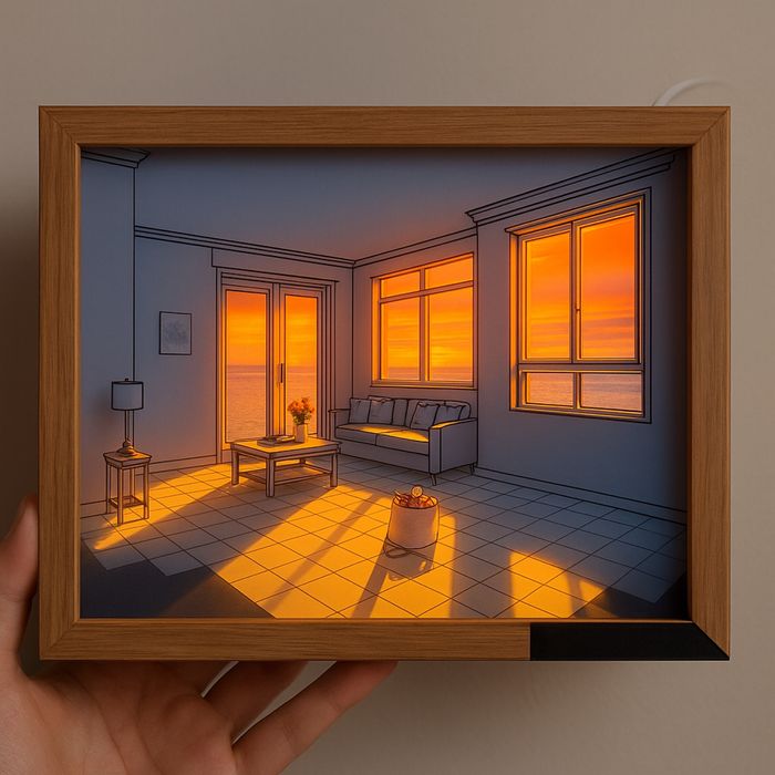 декор ночник в трех свечени